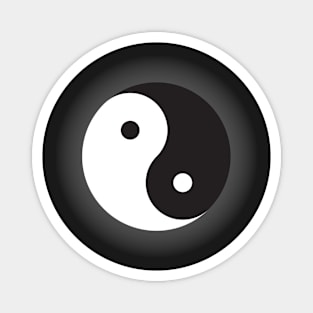 Yin Yang symbol with shadow Magnet